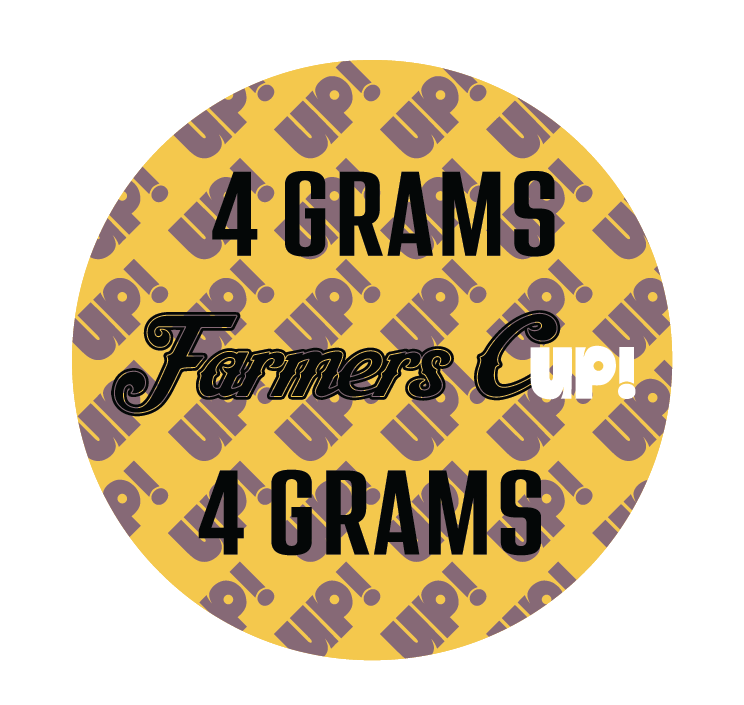 Photograph of product: (SALE) Farmers Cup - Apples & Bananas (Hybrid) Infused Flower - 4g