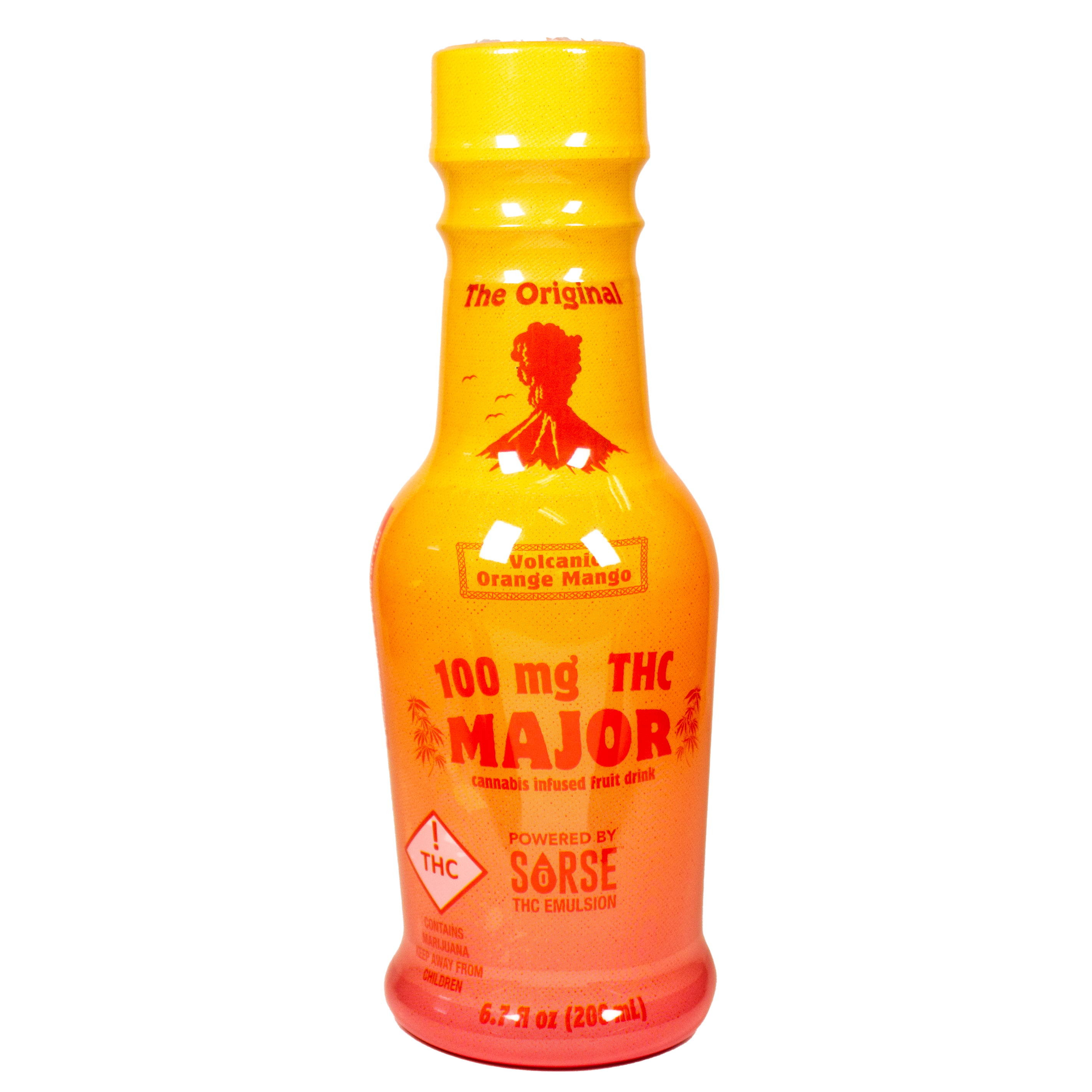 Photograph of product: Major - Drink - 100mg - - Volcanic Orange Mango