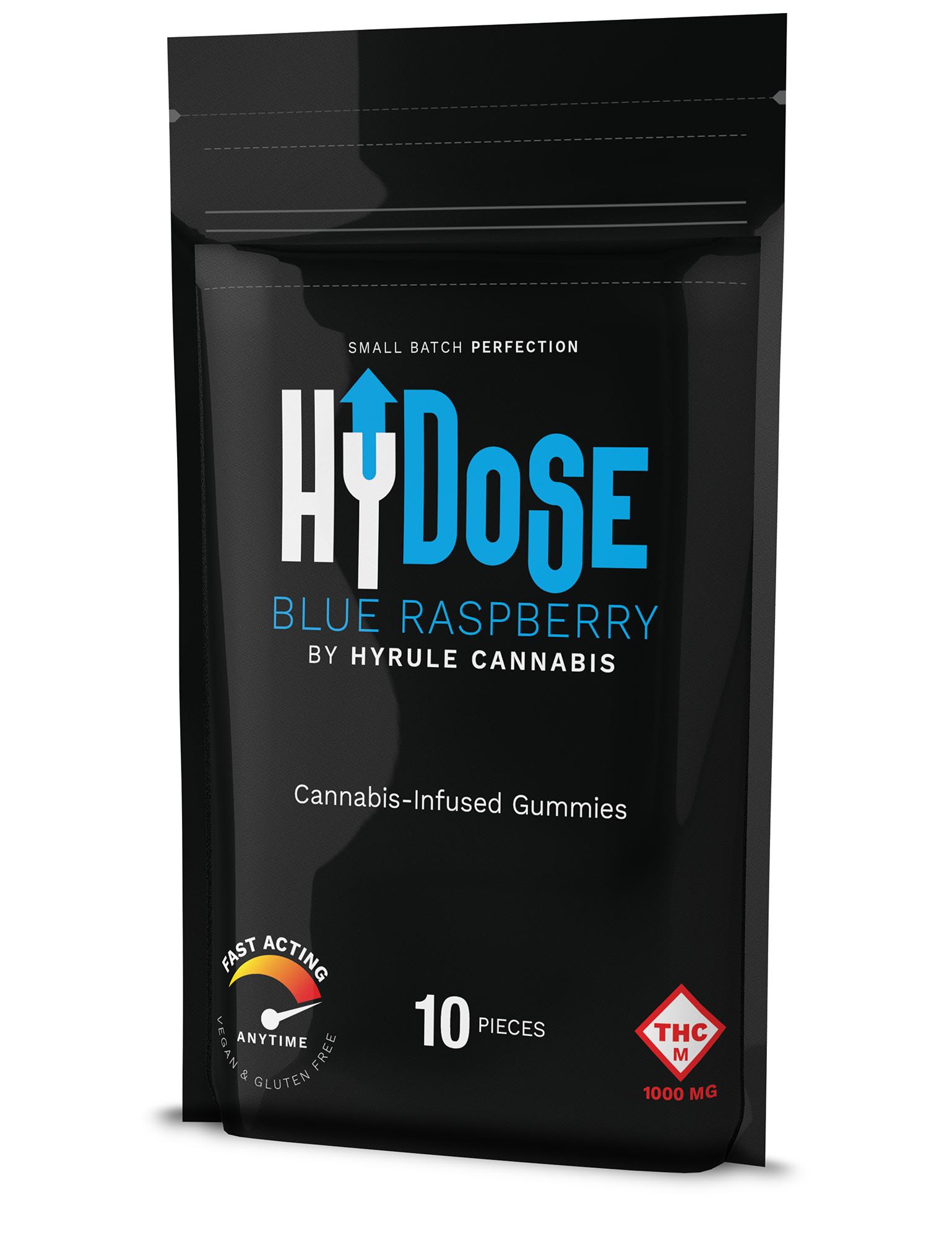 Photograph of product: HyRule Oui'd | Blue Raspberry Dividable Gummies | 1000mg (10pk)