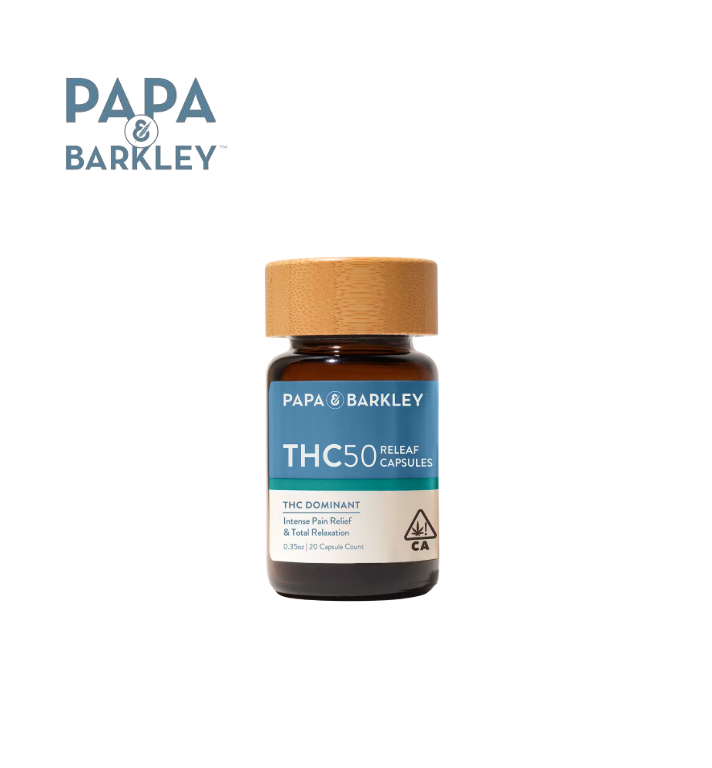 Photograph of product: RELEAF 50MG TH-oui 20 COUNT CAPSULES