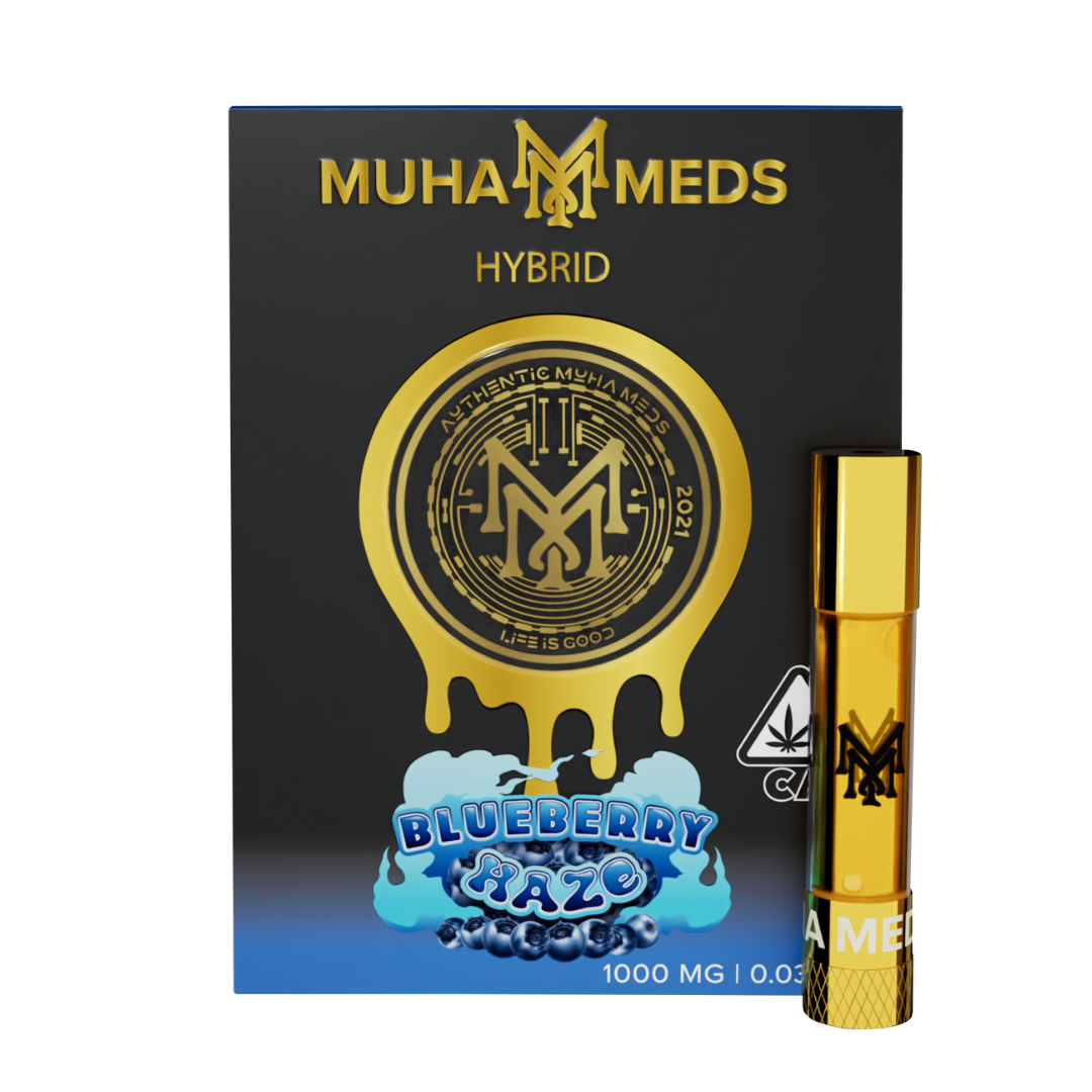 Photograph of product: MuhaMeds - 1g 510 Cart - Blueberry Haze