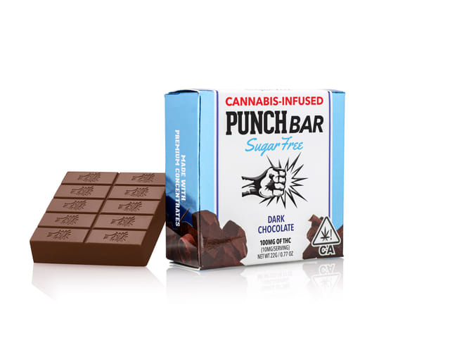 Photograph of product: 100MG Sugar Free Dark Chocolate Hash Bar - Sugar Free Dark Chocolate 100MG Bar