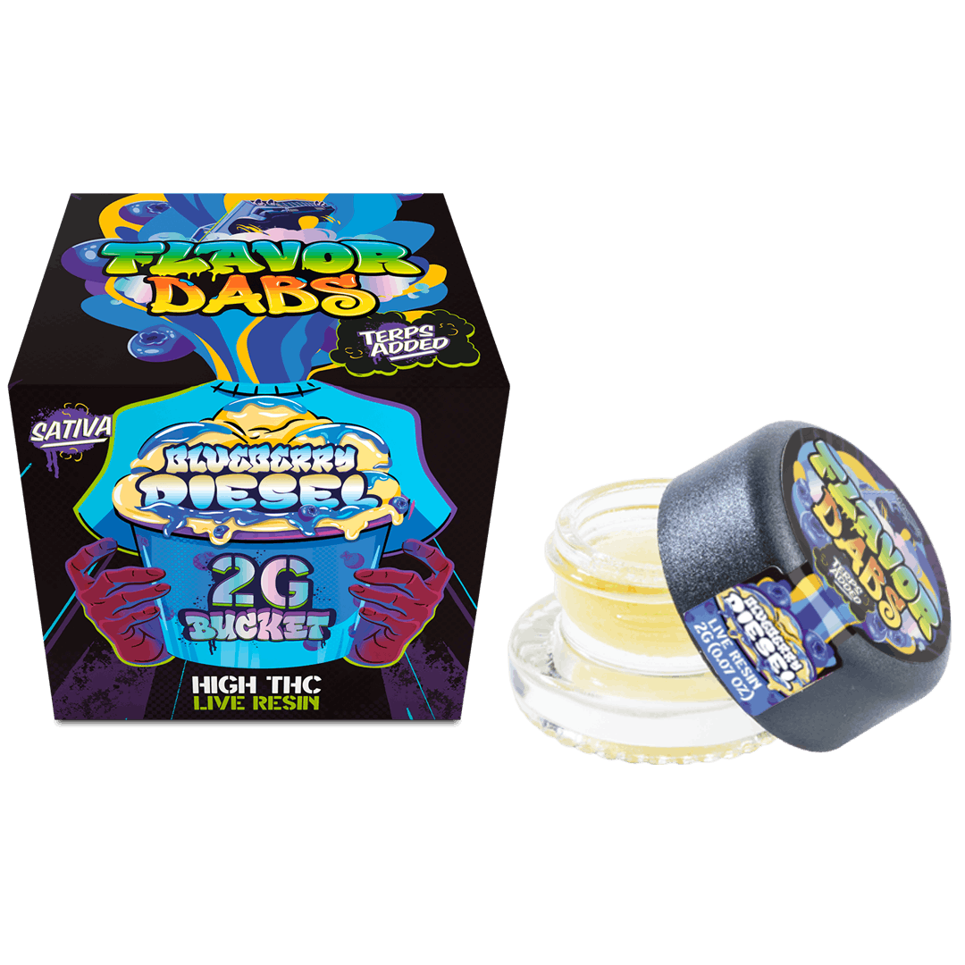 Photograph of product: Loud + Clear - Blueberry Diesel Flavor Dabs - Live Resin