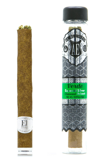 Photograph of product: El Blunto Verde Oui'd Diamond Infused Silver 1.65G