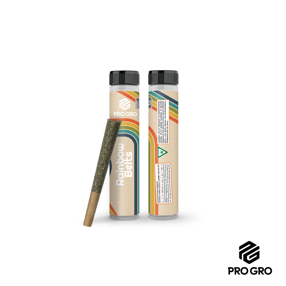 Photograph of product: Pro Gro - Pre-roll 1g - Rainbow Beltz 2.0