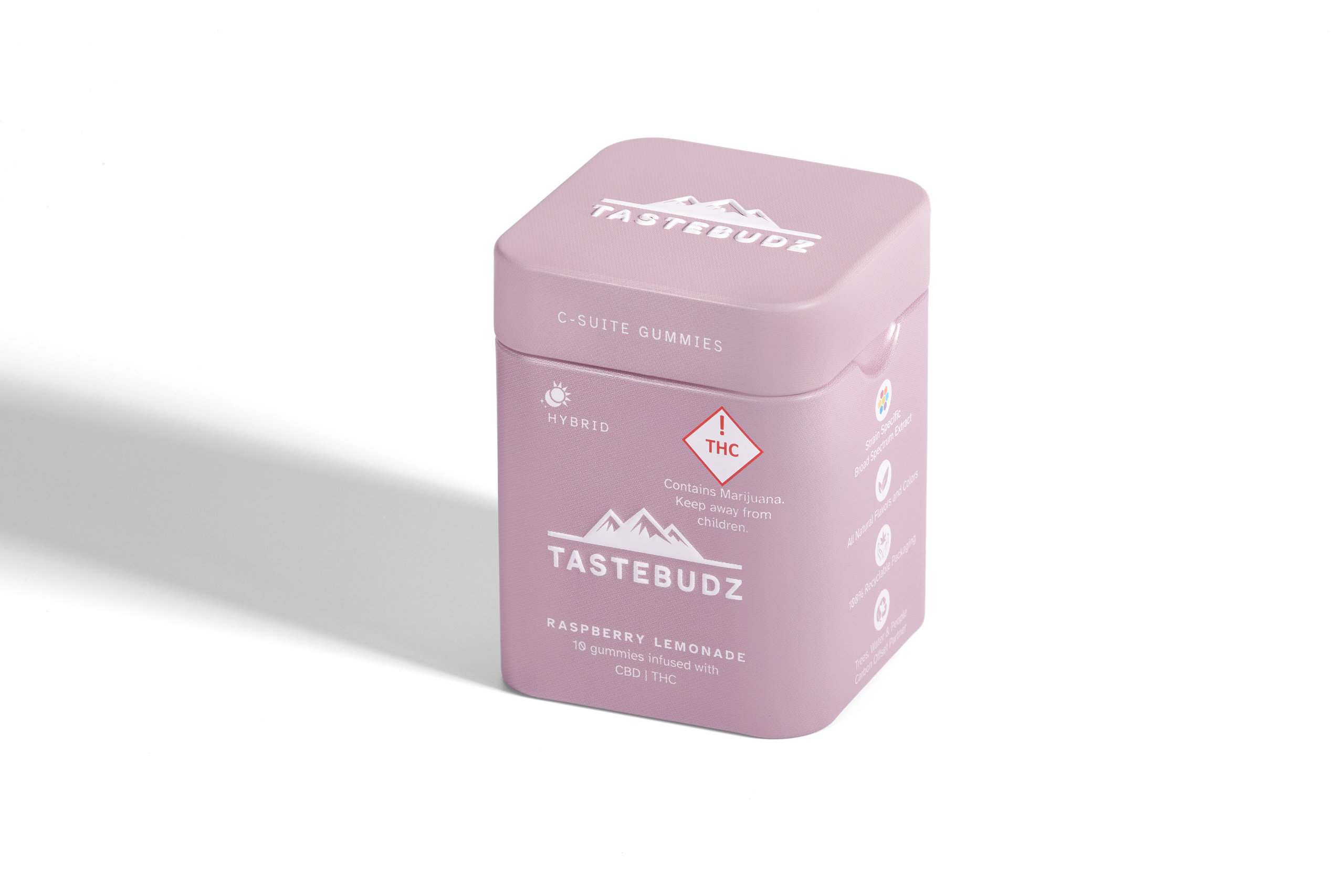 Photograph of product: Tastebudz Rosin Gummies Raspberry Lemonade 50:1 20mg