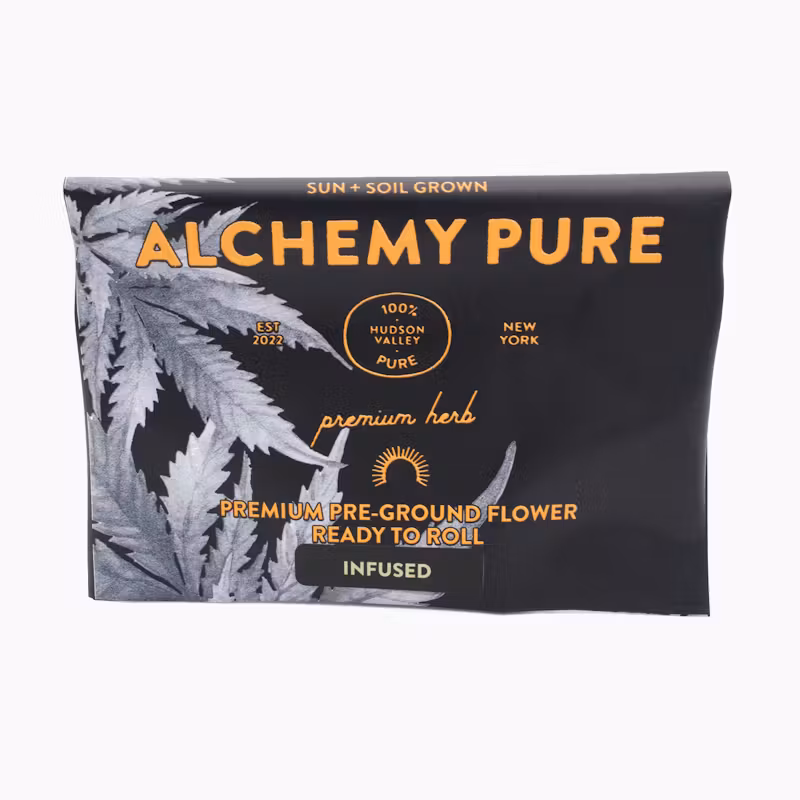 Photograph of product: Alchemy Pure infused Pre-Ground Flower | 14g | Bliss Blend