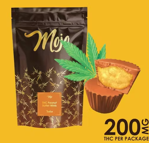 Photograph of product: Mojo Chocolates 200mg Oui'd TH-oui Peanut Butter Minis