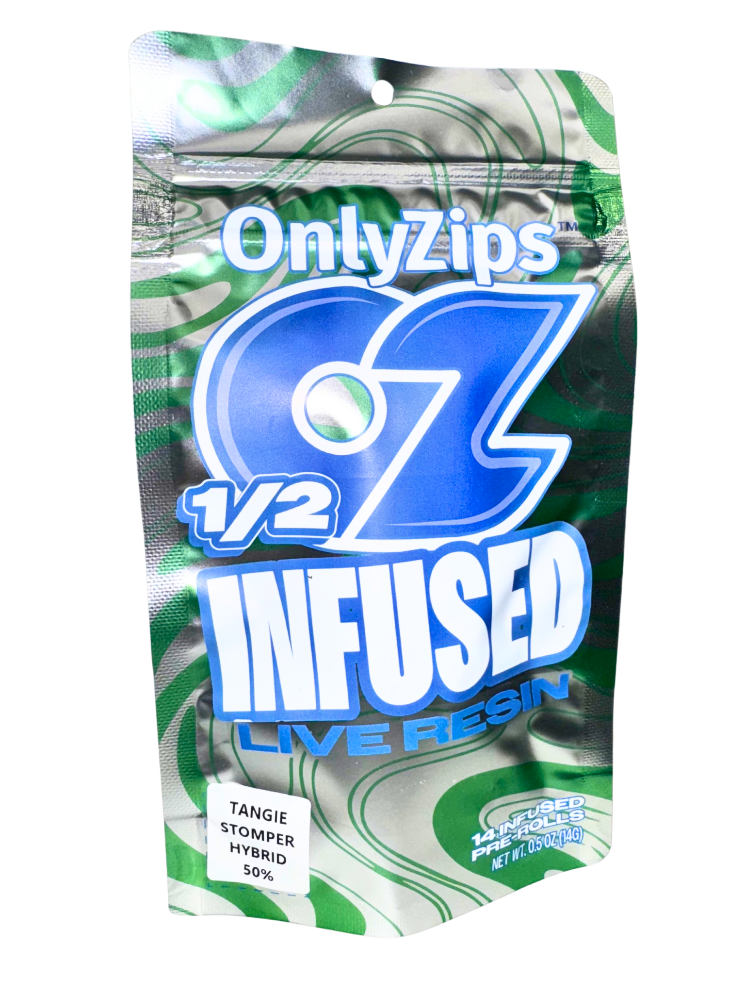 Photograph of product: Tangie Stomper - 14pk Live Resin Infused PRs