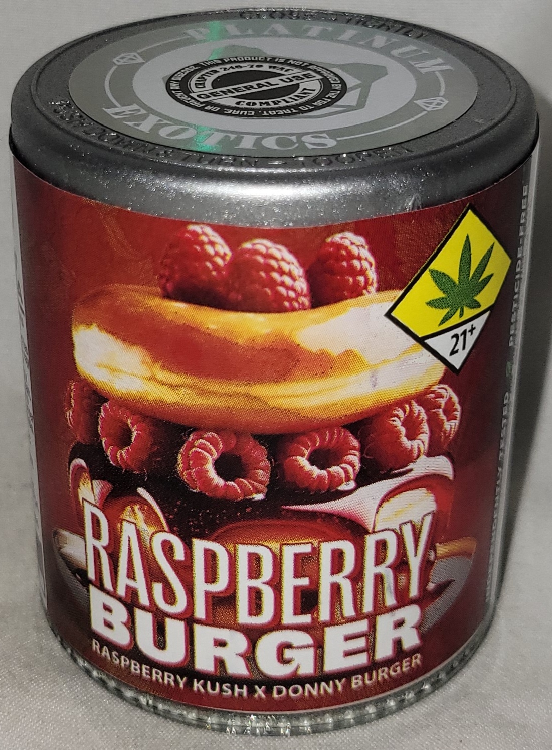 Photograph of product: Raspberry Burger | 3.5g