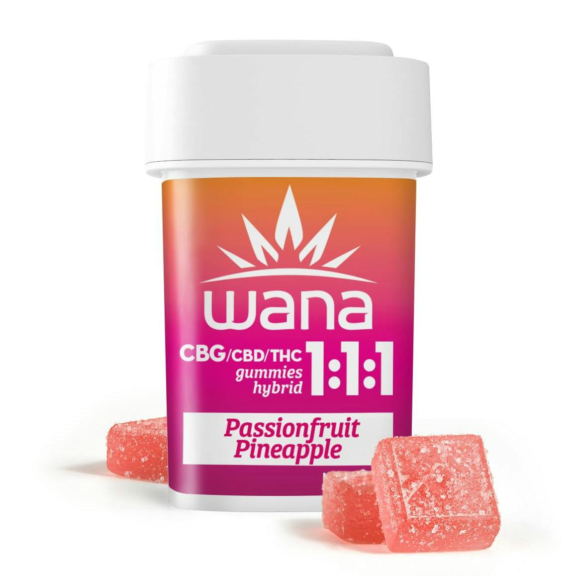 Photograph of product: Passionfruit Pineapple 1:1:1 - CBG:CBD:TH-oui Chews