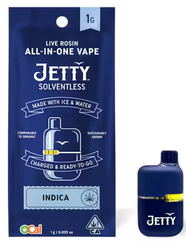 Photograph of product: JETTY - AIO - Banana N Limez - Solventless - Mini Tank - 1G