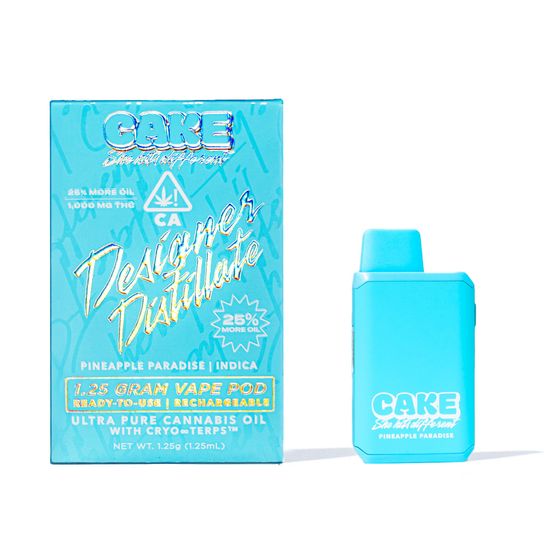 Photograph of product: Cake AIO Vape Pineapple Paradise 1.25g - 