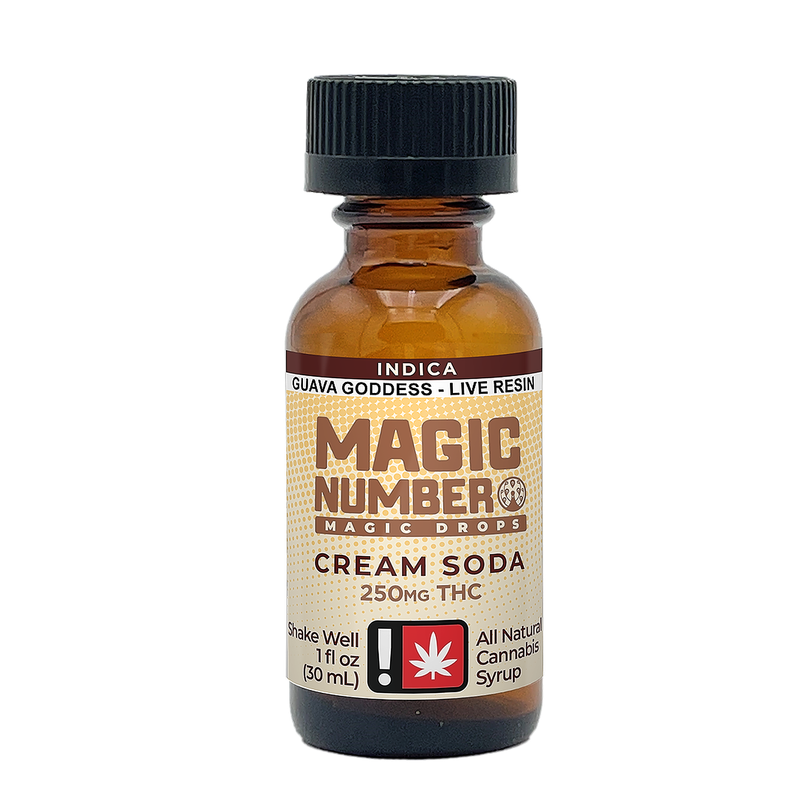 Photograph of product: Magic Number > Drops 250mg > Oui'd > Cream Soda > Purple Apricot