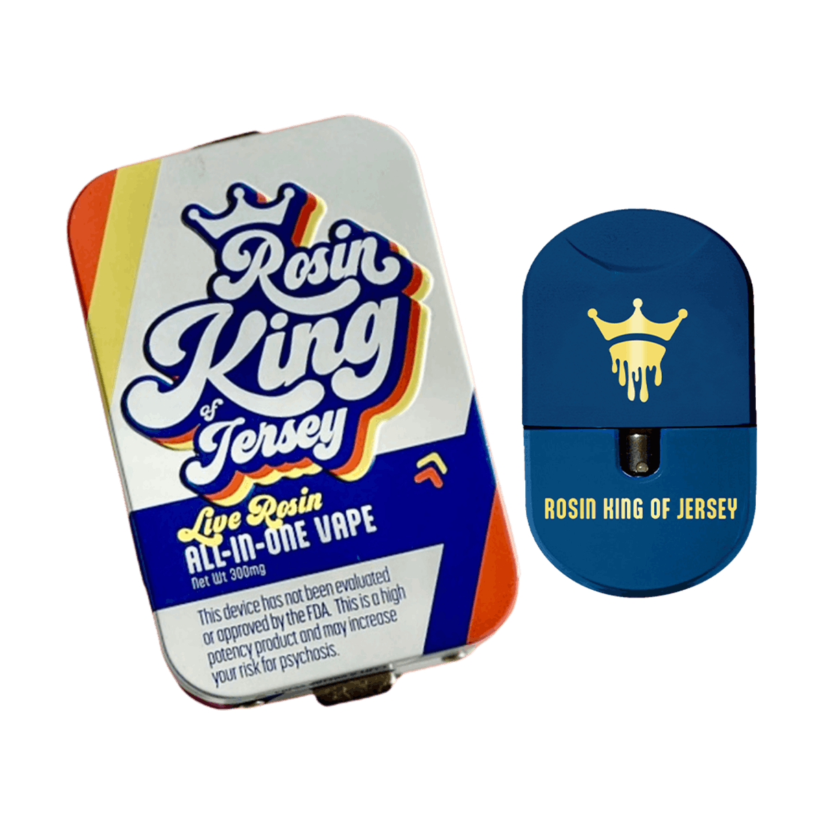 Photograph of product: Rosin King of Jersey | Live Rosin | AIO Vape | 0.5g | Dip N Stix