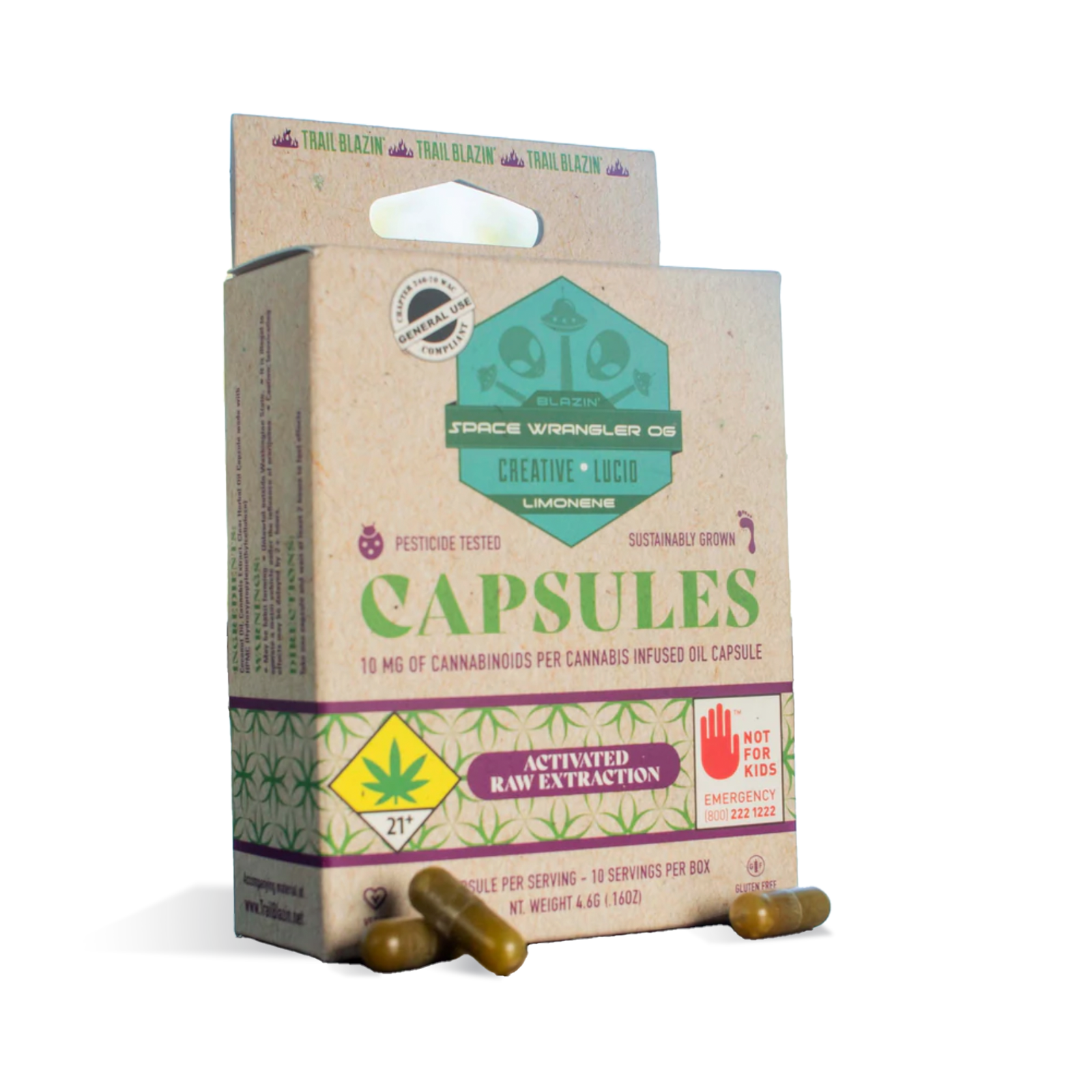 Photograph of product: Space Wrangler OG Capsules 10-pack