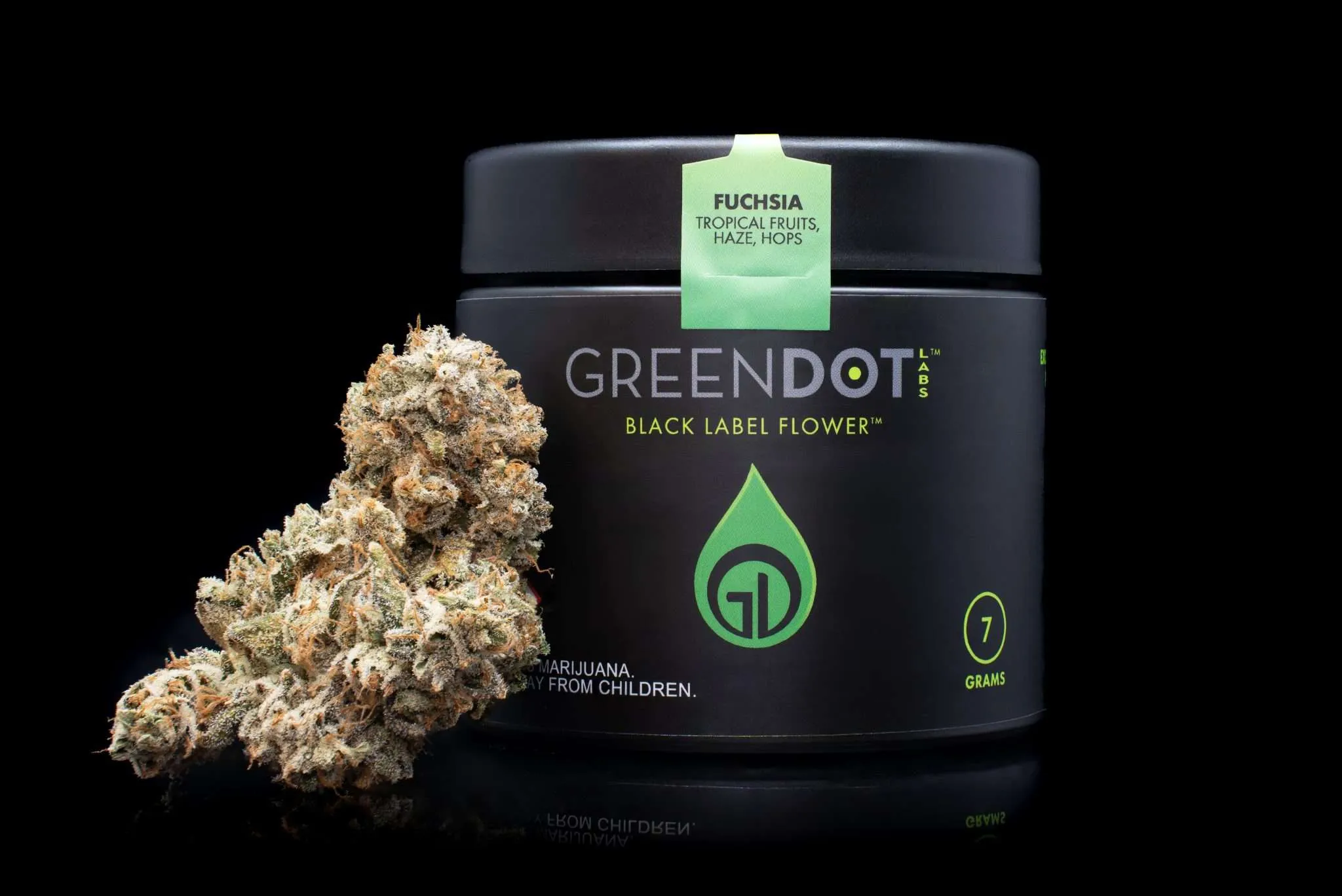 Photograph of product: Green Dot - Pre-Packed - Fuchsia (H) - 3.5g