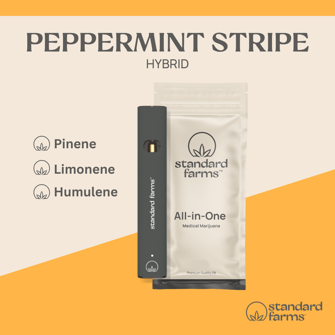 Photograph of product: Peppermint Stripe | Disposable | 1g