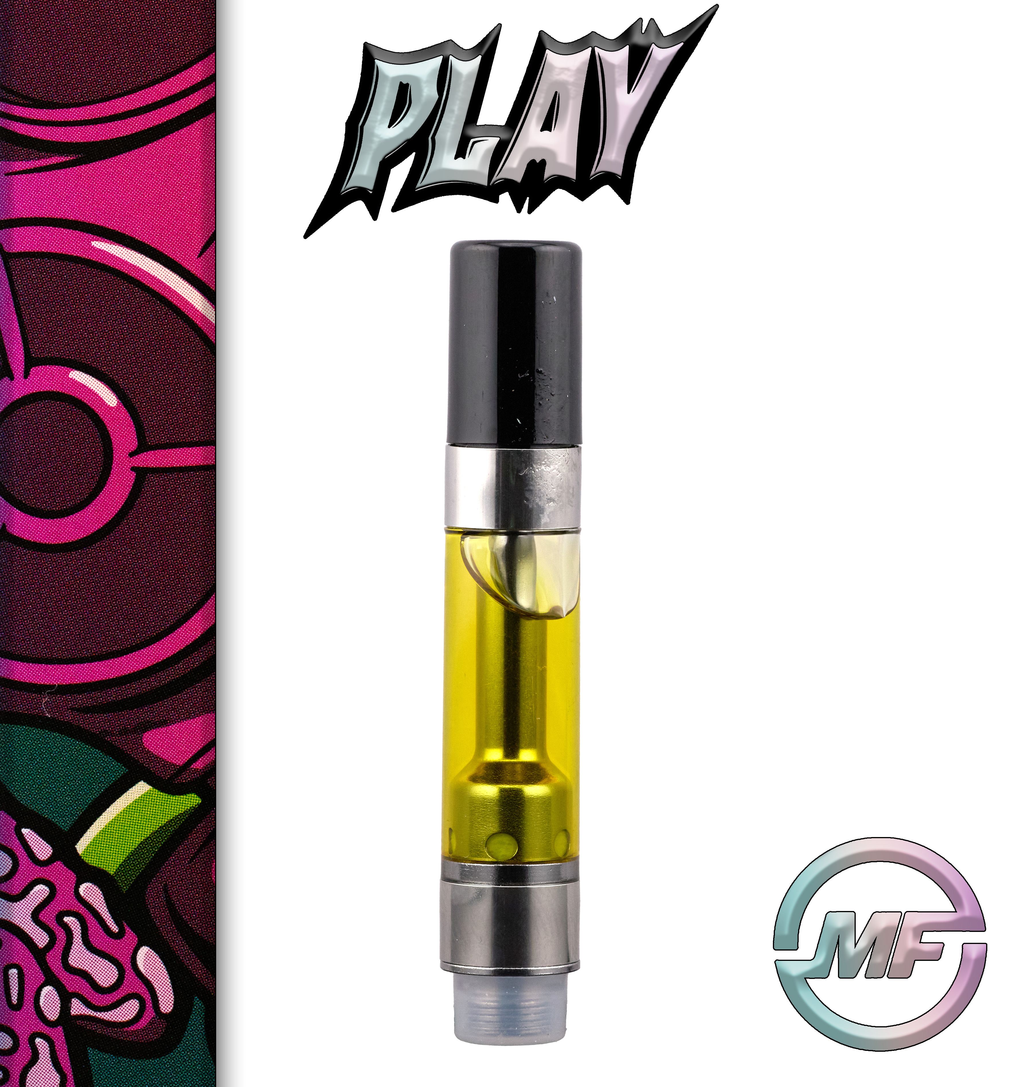 Photograph of product: Play | Electric Zprite | Rosin Infused Distillate 510 Cartridge | 1g