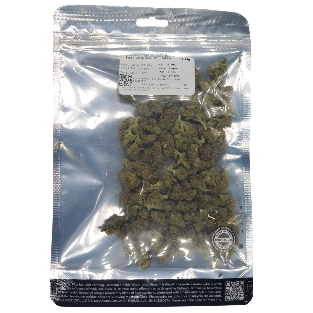 Photograph of product: Snickle Fritz Super Lemon Haze - 3.5g