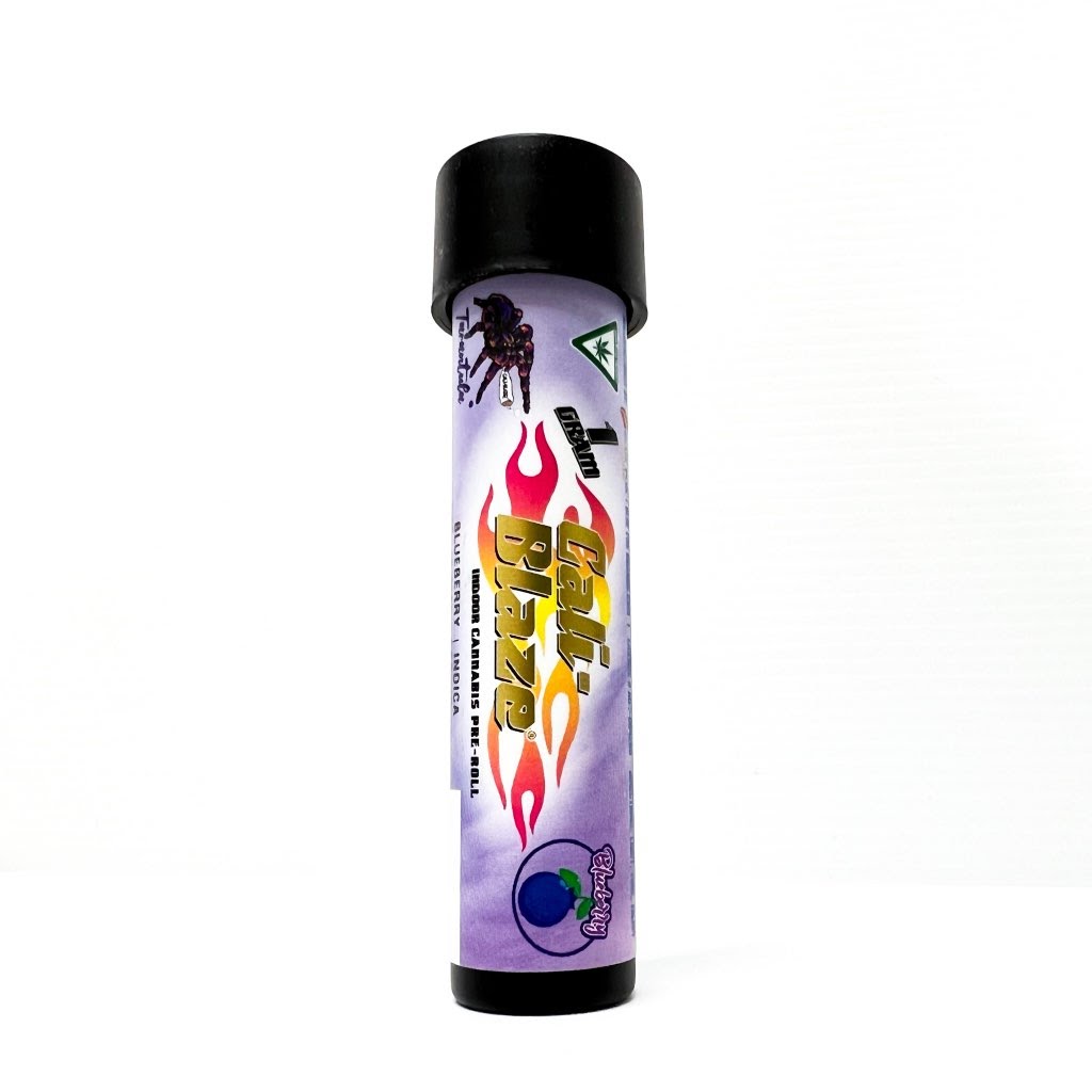 Photograph of product: CALI-BLAZE | ICC | Infused Pre-Roll | Tarantula |  Blueberry