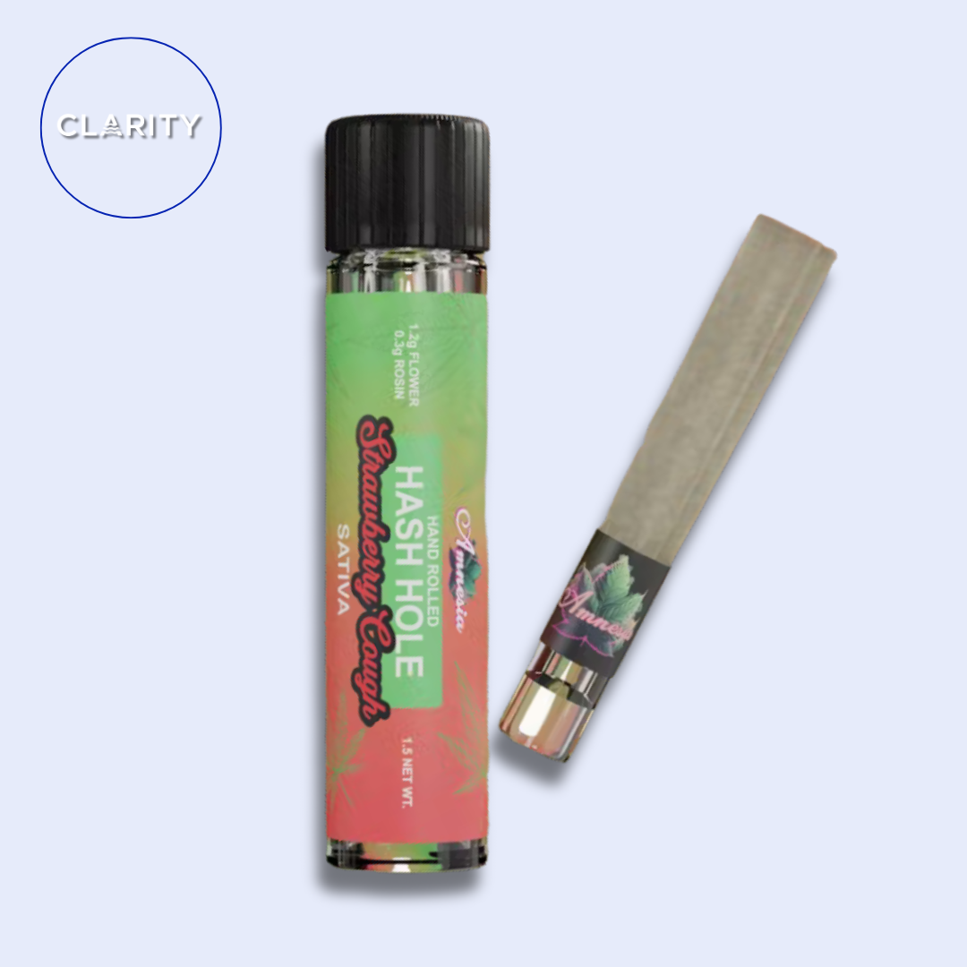 Photograph of product: Amnesia au chocolat Hole Infused Preroll | Strawberry Cough