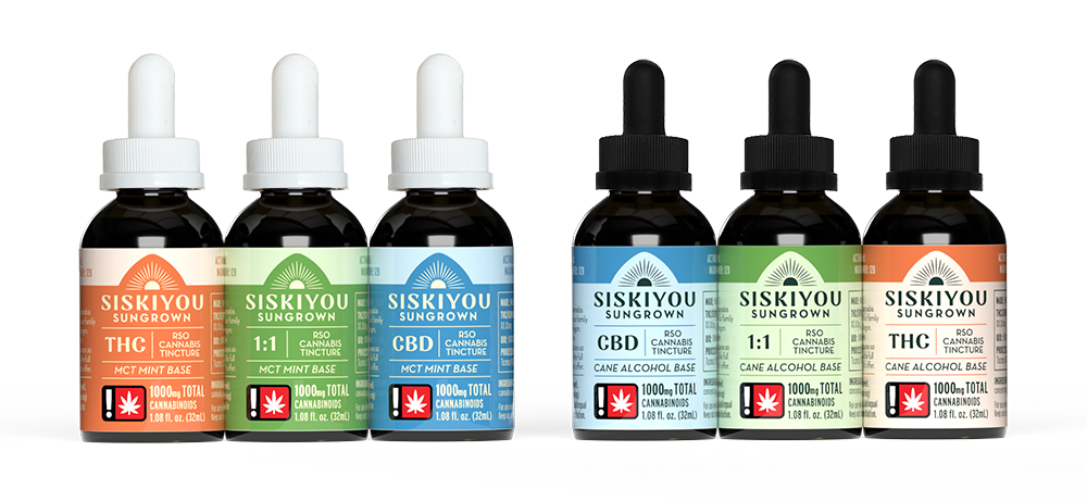 Photograph of product: Siskiyou Sungrown 1:1 (Alcohol) 1,000mg Tincture 1.08 fl oz
