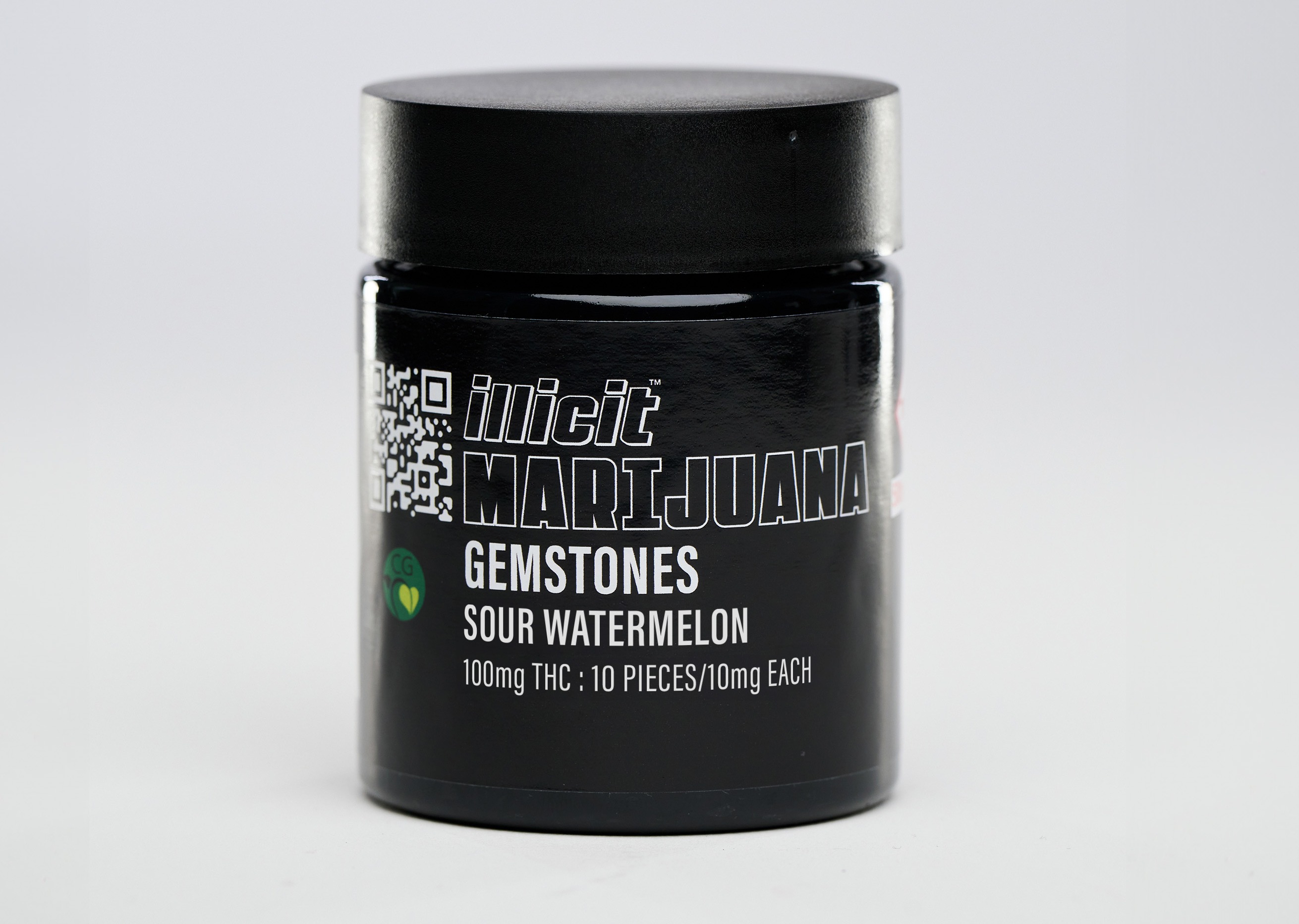 Photograph of product: Sour Watermelon (H) - Illicit - 100mg Gemstones