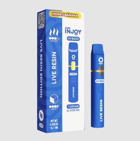 Photograph of product: Honey Banana Live Resin All In One Disposable 1g - Sales Floor