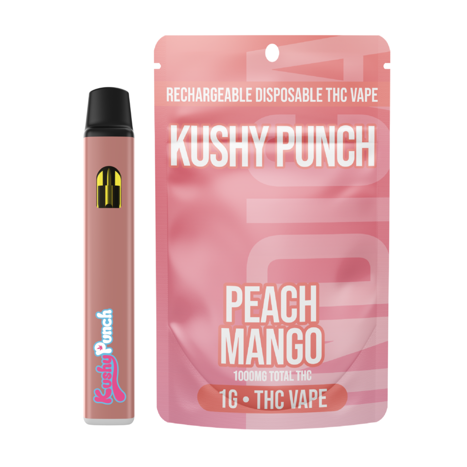 Photograph of product: Kushy Punch - Peach Mango All-In-One Oui'd