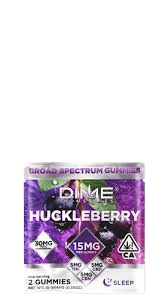 Photograph of product: *Promo* Dime Industries | Huckleberry CBN (2 Pack) | 10mg TH-oui/10mg CBD/10mg CBN