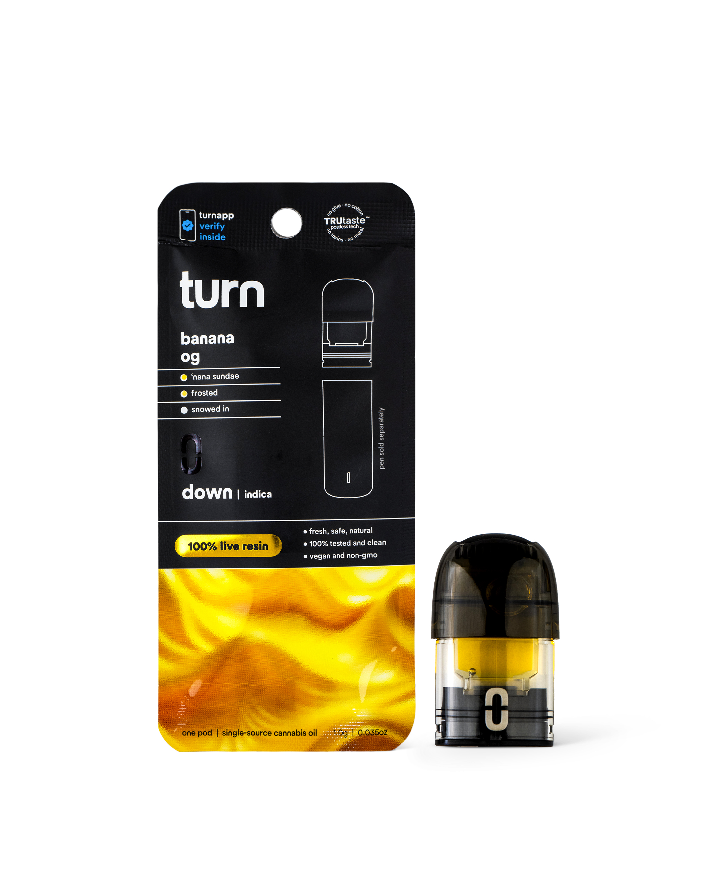 Photograph of product: Live Resin BANANA OG Down | 1 g Pod