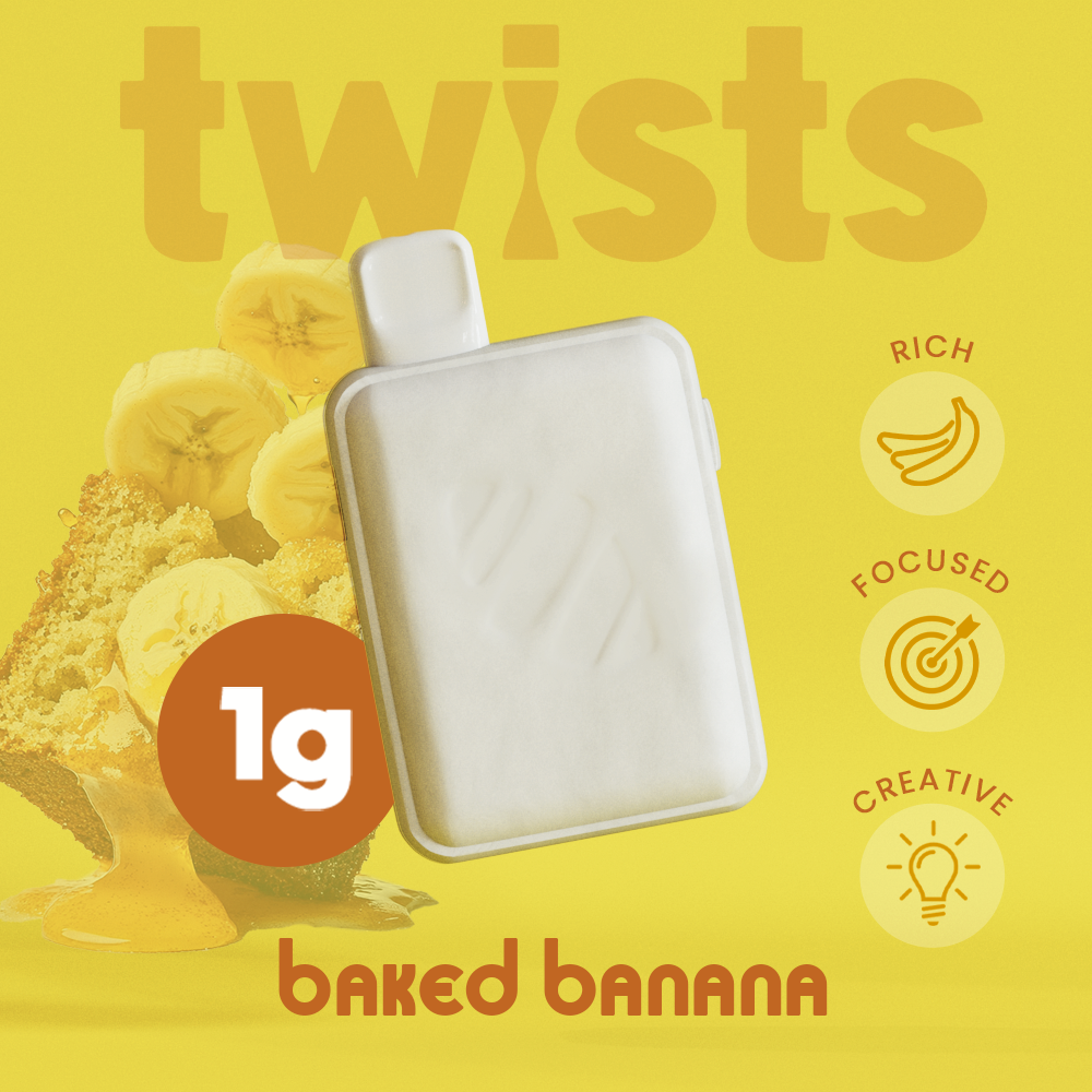 Photograph of product: Oil Twist - Baked Banana - Disposable