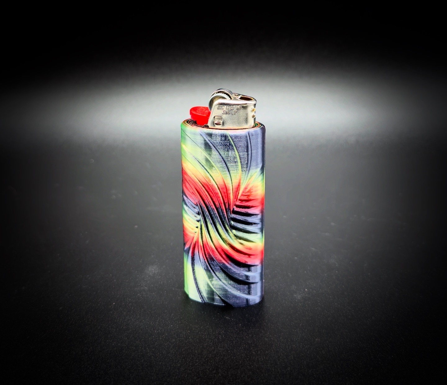 Photograph of product: HighByDesign Bic Lighter Case Endless Funnel Edition-Solar Flare