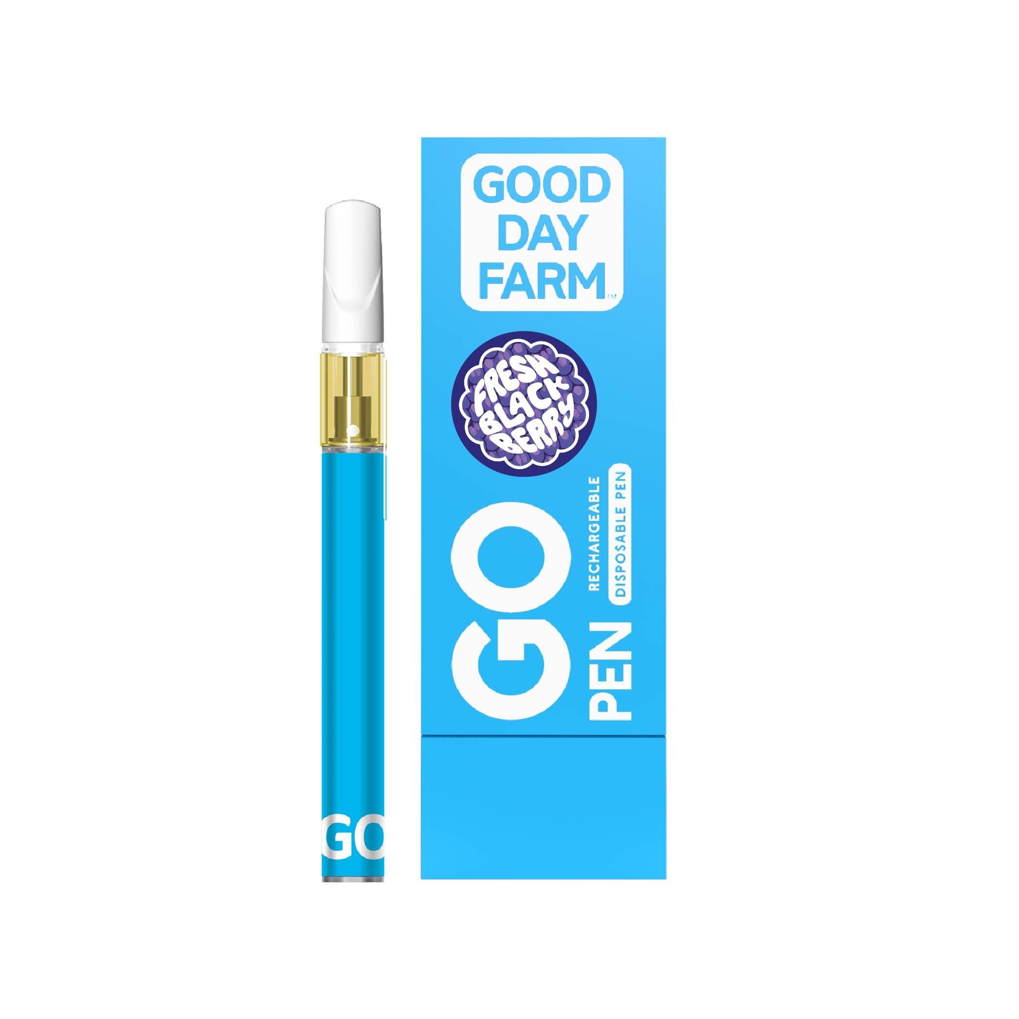 Photograph of product: GDF: GO Pen Vape | Fresh Blackberry | All-in-One | 0.3g
