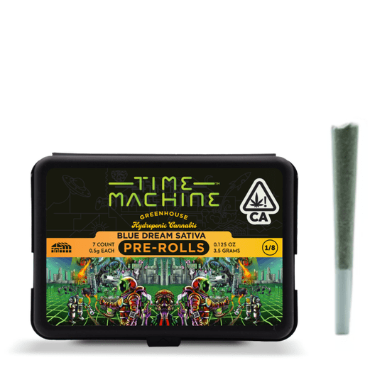 Photograph of product: Time Machine - 3.5g Pre-Roll Pack (Blue Dream) - 