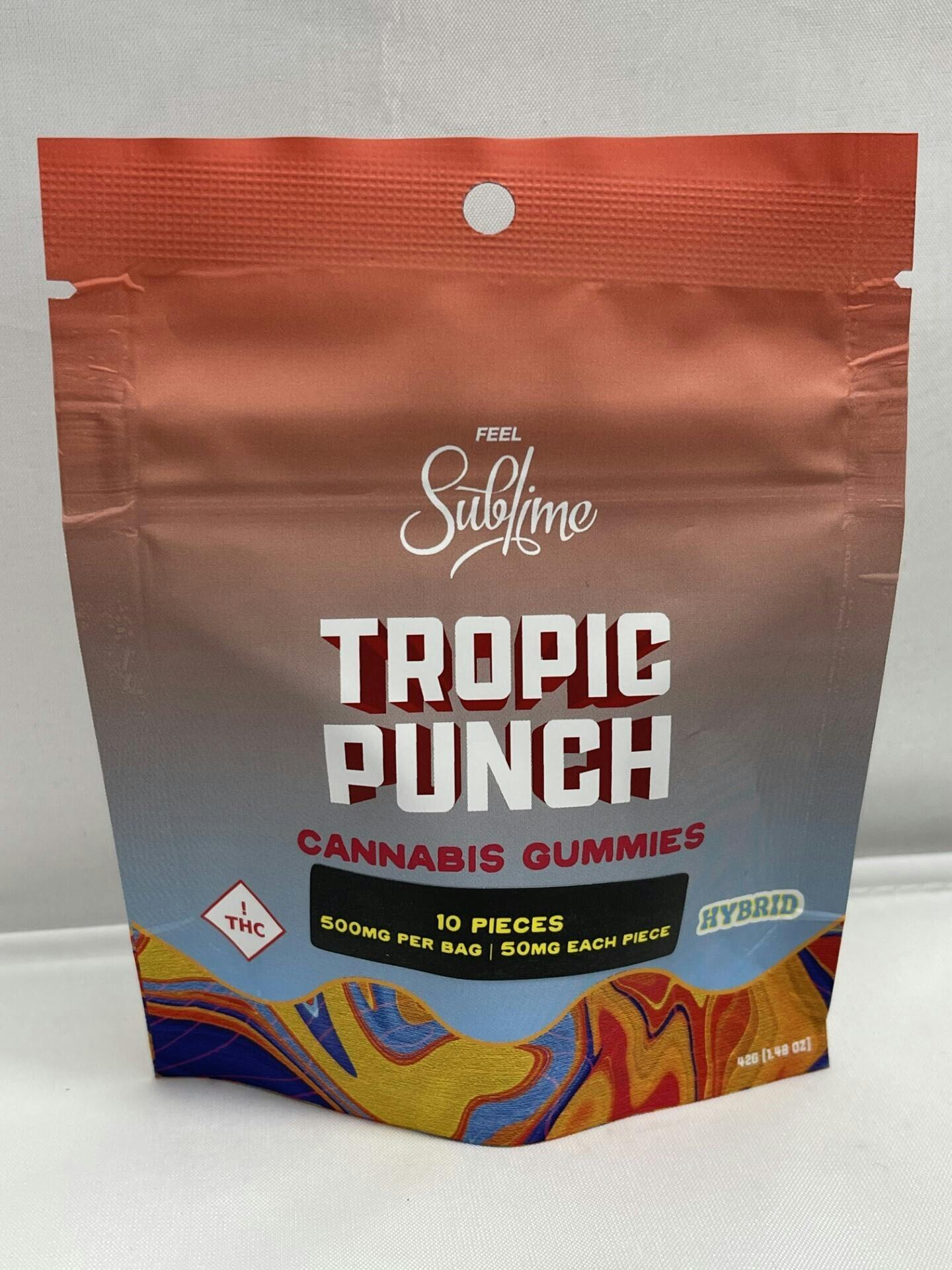 Photograph of product: Tropic Punch Gummies 500mg