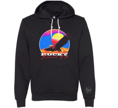 Photograph of product: Hoodie - Black - Eagle (XS)