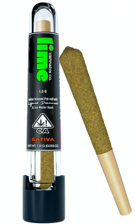 Photograph of product: Lime - Blue Dream Infused Preroll 1.75g
