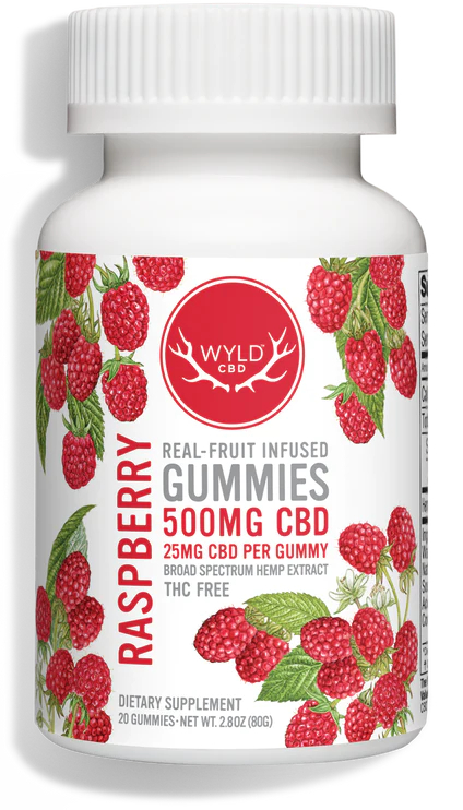 Photograph of product: WYLD | CBD | Gummies Raspberry (CBD 500 mg) | 20 ct