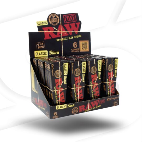 Photograph of product: Black Classic 1.25" Cones | 6-Pack