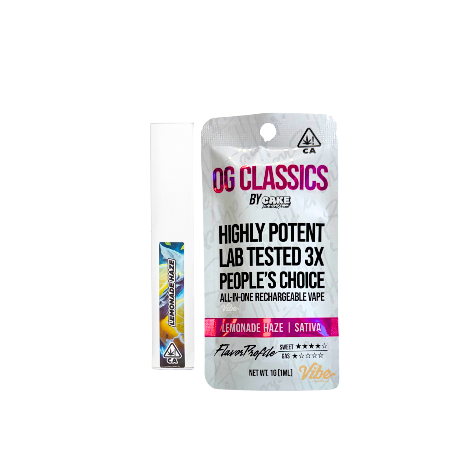 Photograph of product: LEMONADE HAZE OG CLASSICS ALL-IN-ONE