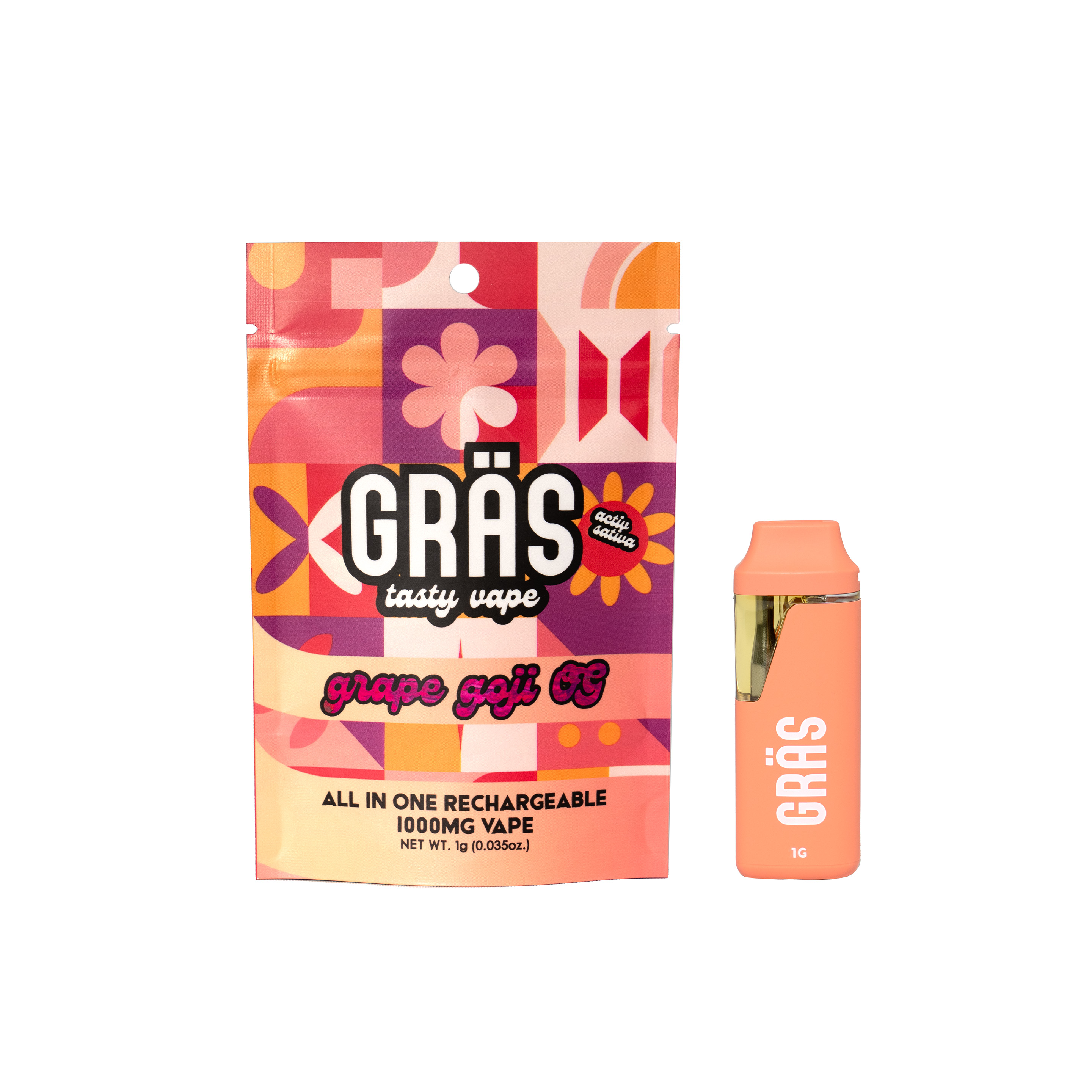 Photograph of product: GRAS Tasty Vape 1000mg - Grape Goji OG