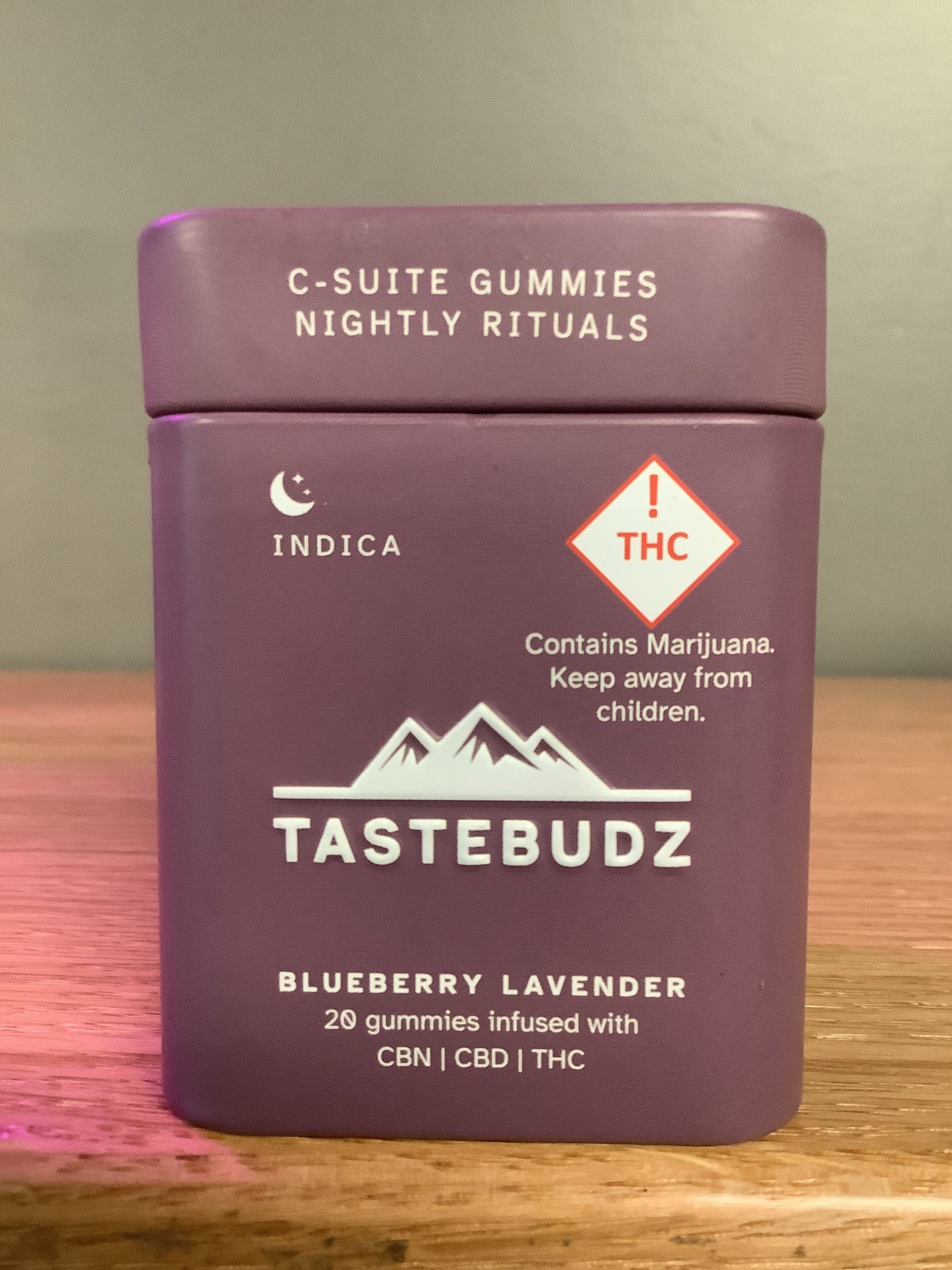 Photograph of product: Tastebudz - Blueberry Lavendar CBN