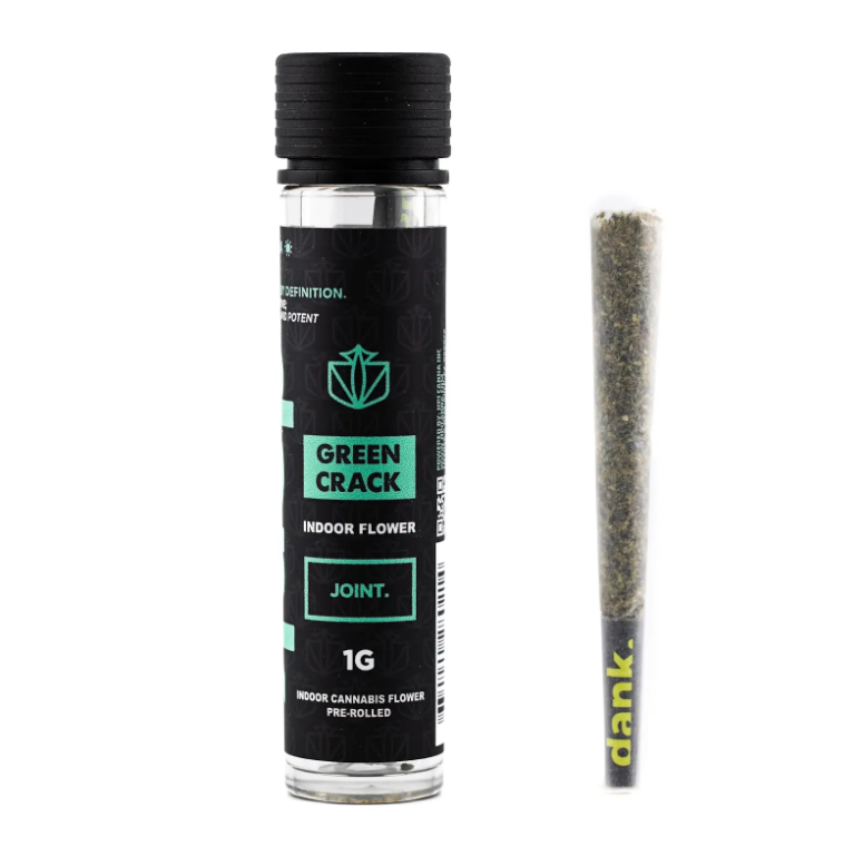 Photograph of product: Dank Green Crack Preroll 1g