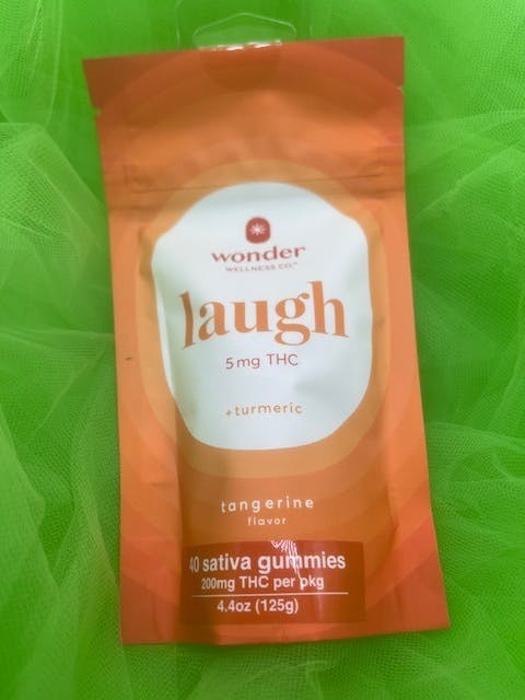 Photograph of product: Wonder Gummy Tangerine 5mg TH-oui 40ct Pouch