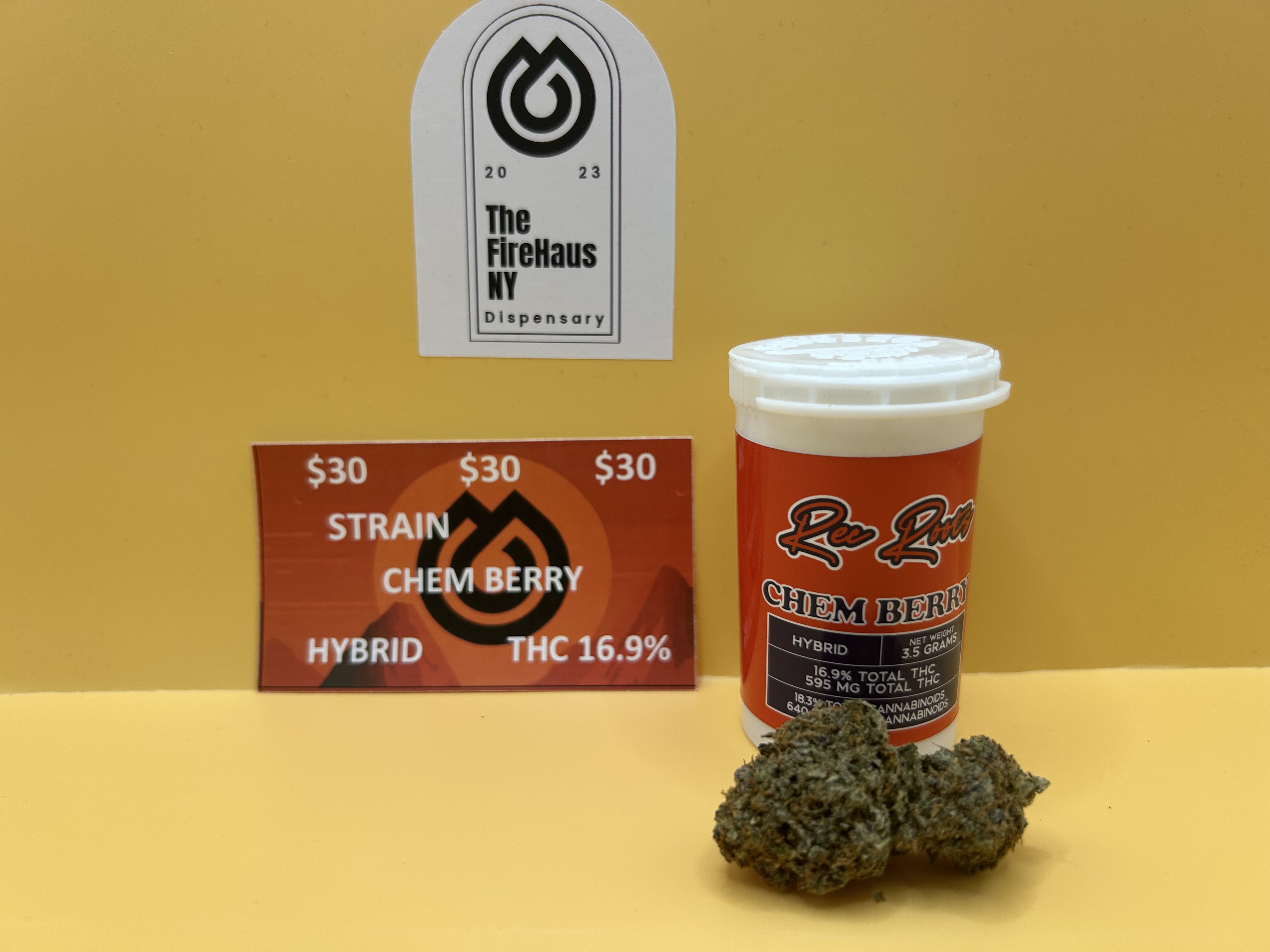 Photograph of product: REC ROOTS | CHEM BERRY | HYBRID | 3.5G FLOWER