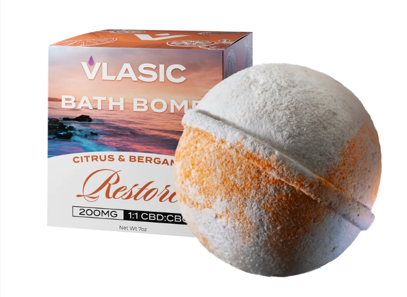 Photograph of product: Vlasic CBG Restore Bath Bomb 1:1 CBD:CBG