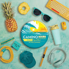 Photograph of product: Camino Sours Gummies "Energy" | 10mg | 2:1 THC/THC-V | Tropical Burst