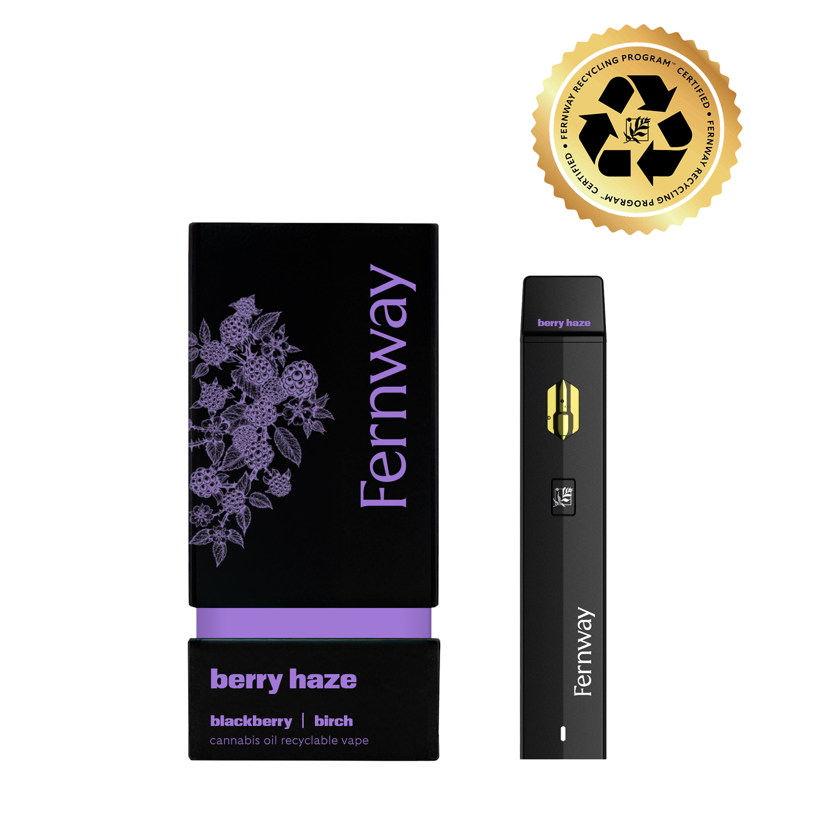 Photograph of product: Fernway - Berry Haze - AIO Traveler's Vape Pen